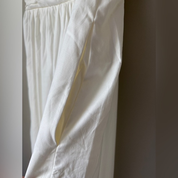 NEW Reformation Lissa Cotton Midi Dress White Ivory Removable Strap | US 4 UK 8 - Picture 13 of 16